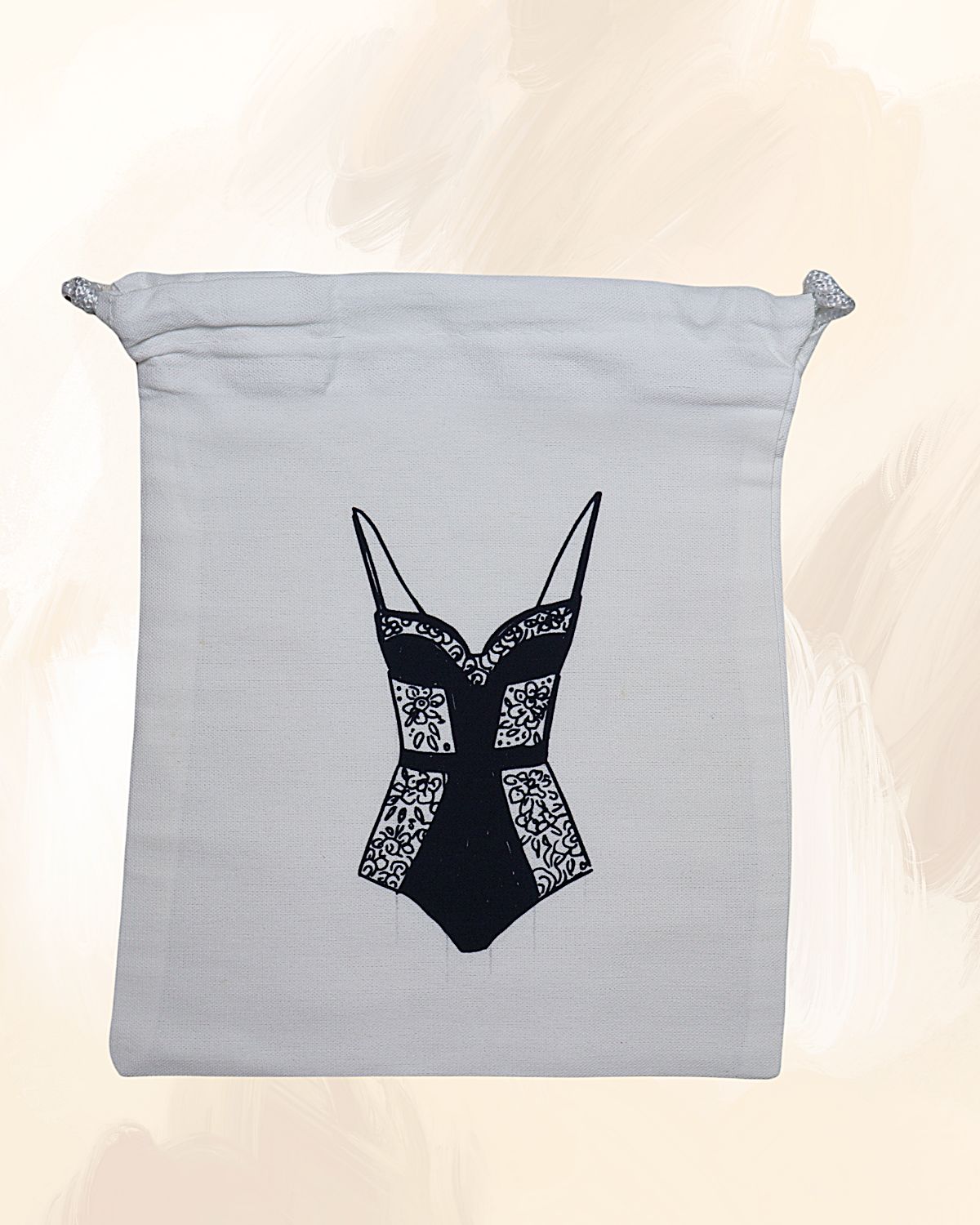 Canvas Drawstring Lingerie Utility Bag