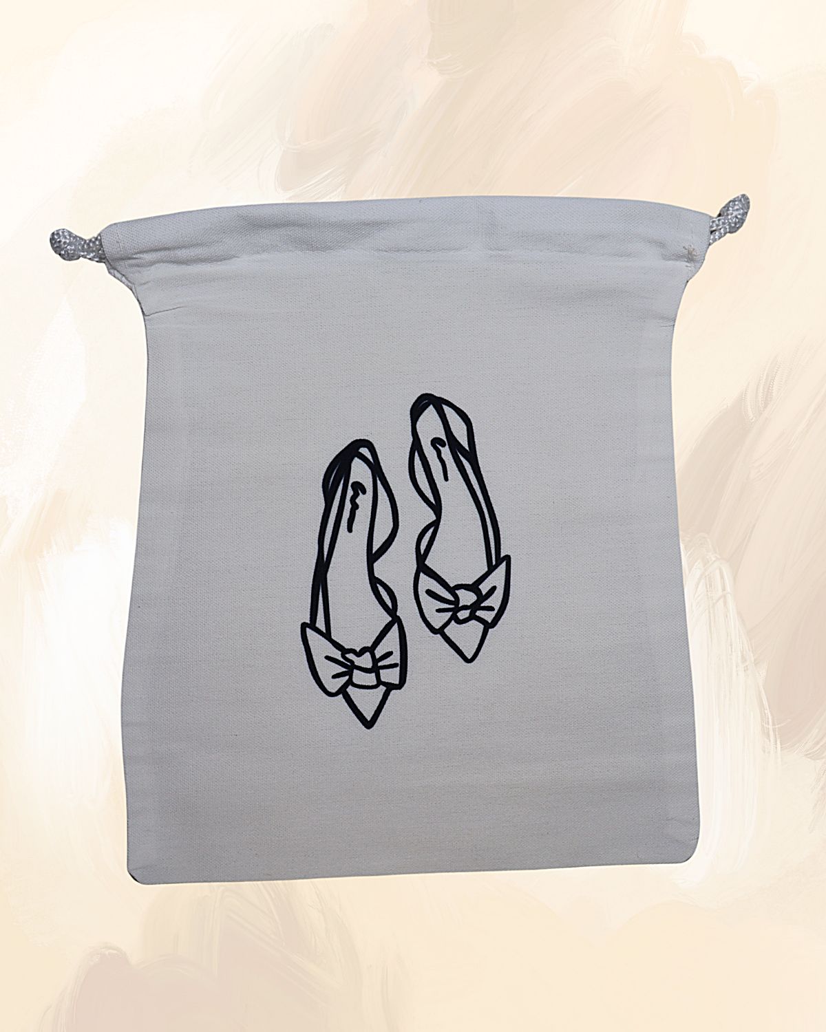 Canvas Drawstring Lady&#39;s Shoes Utility Bag
