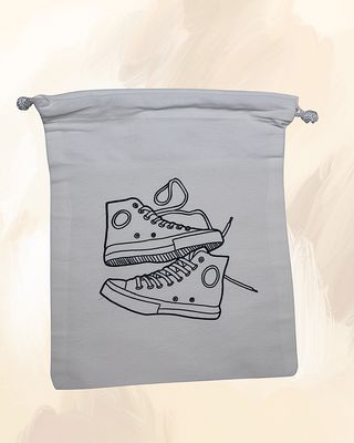 Canvas Drawstring Sneakers Utility Bag