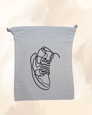 Canvas Drawstring Running Shoes Utility Bag