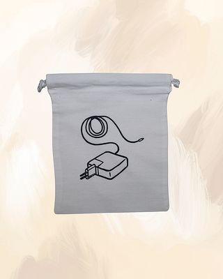 Canvas Drawstring Mobile Accessories Utility Bag