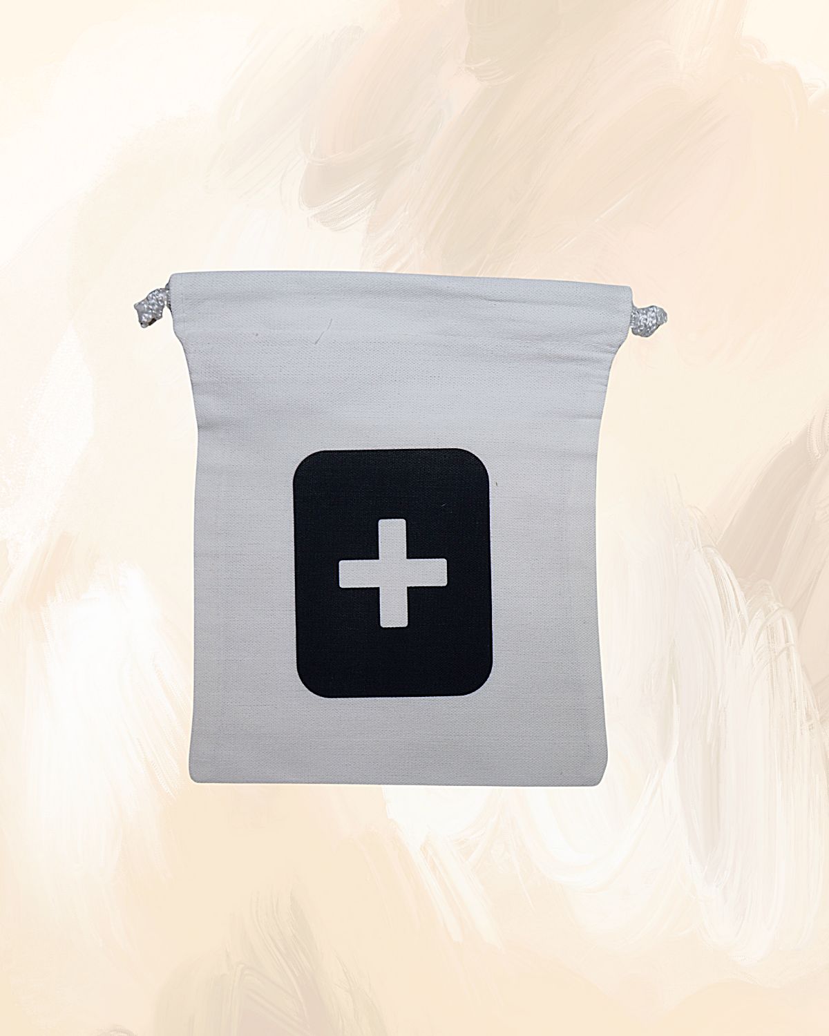 Canvas Drawstring Medicine Kit Utility Bag