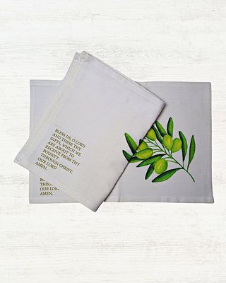 Olive Branch Canvas Placemat