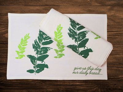 Botanical Print Canvas Placemat