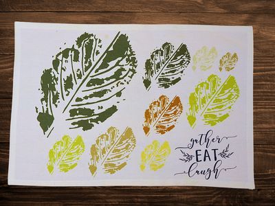Botanical Print Canvas Placemat