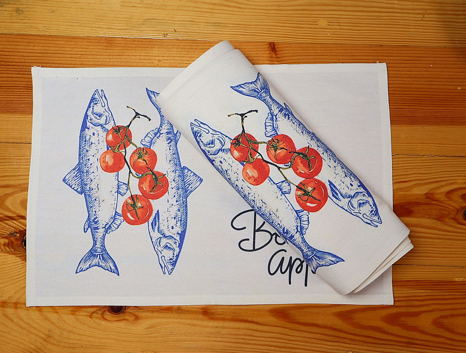 Botanical Print Canvas Placemat