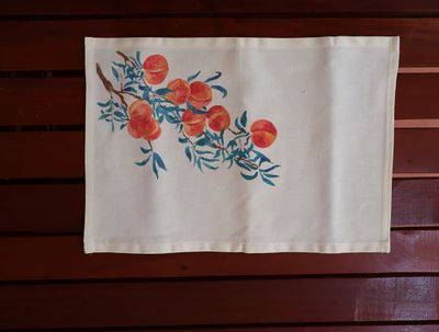 Peach Sunset Canvas Placemat
