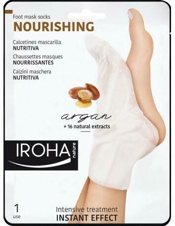 Iroha Nature Nourishing Argan & Macadamia Hand Mask oder Nourishing Foot Mask Socks mit Arganöl