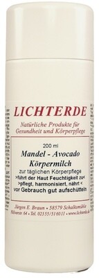 Lichterde Mandel-Avocado-Körpermilch