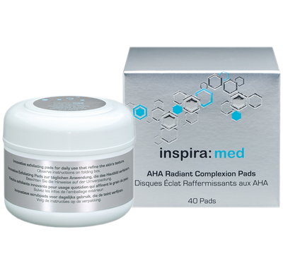 INSPIRA  MED AHA Radiant Complexion Pads, 40 Stück