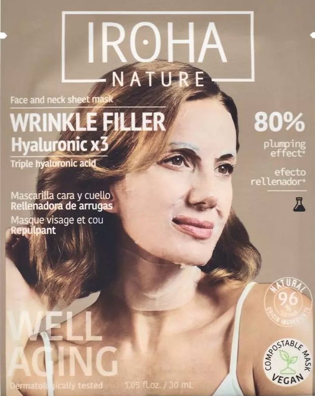Iroha Nature Vliesmaske Wrinkle Filler Hyaluronic x3 Iroha Nature Vliesmaske Wrinkle Filler Hyaluronic x3