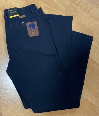 Bugatti navy stretch cashmere feel trousers