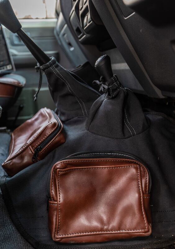 Land Cruiser Transmission Cover with leather