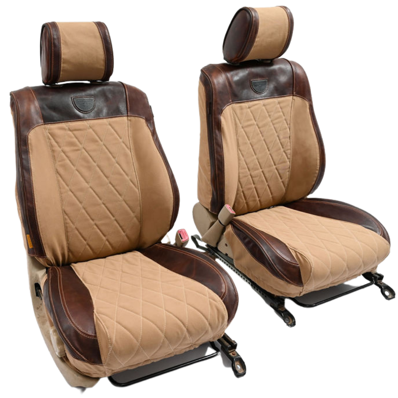 Legacy Premium with Sand Canvas and Textured Brown Leather