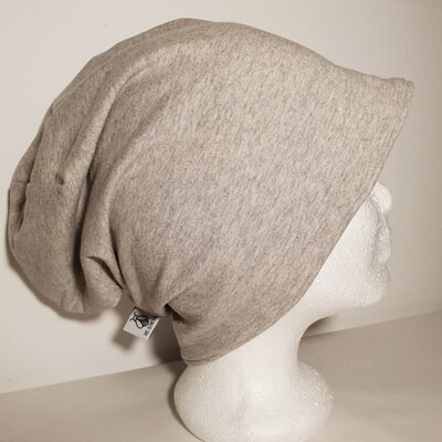 BEANIE I Jersey Mütze, Light Grey