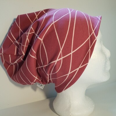 BEANIE I Jersey Mütze, Print Purple Lines BEANIE I Jersey Mütze, Print Purple Lines