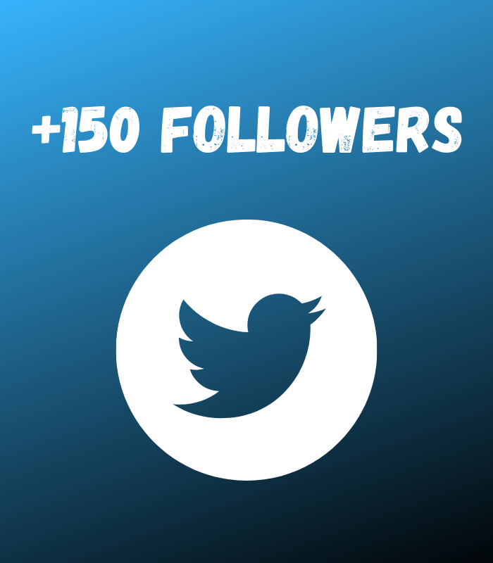 150+ Twitter Followers - Real &amp; active