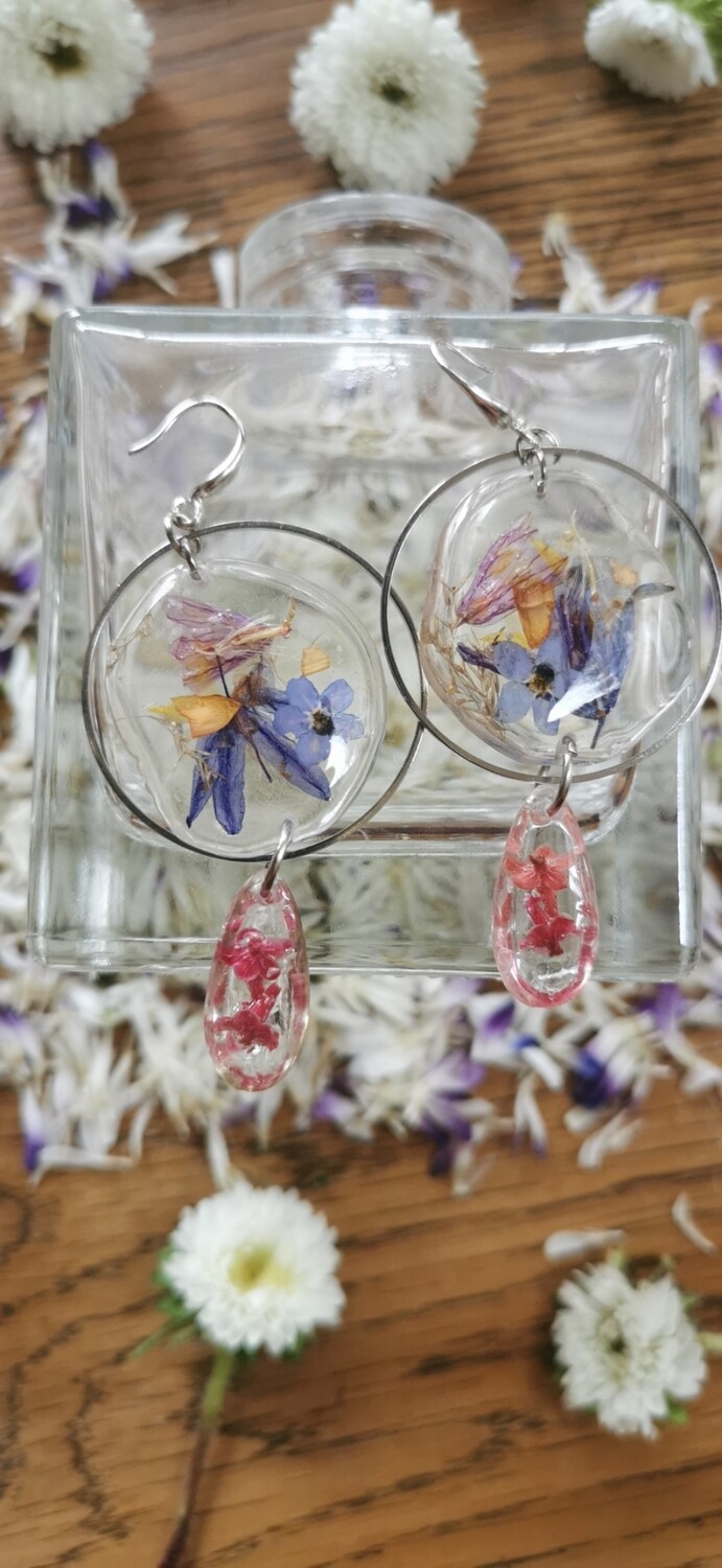 Four Flowers earrings