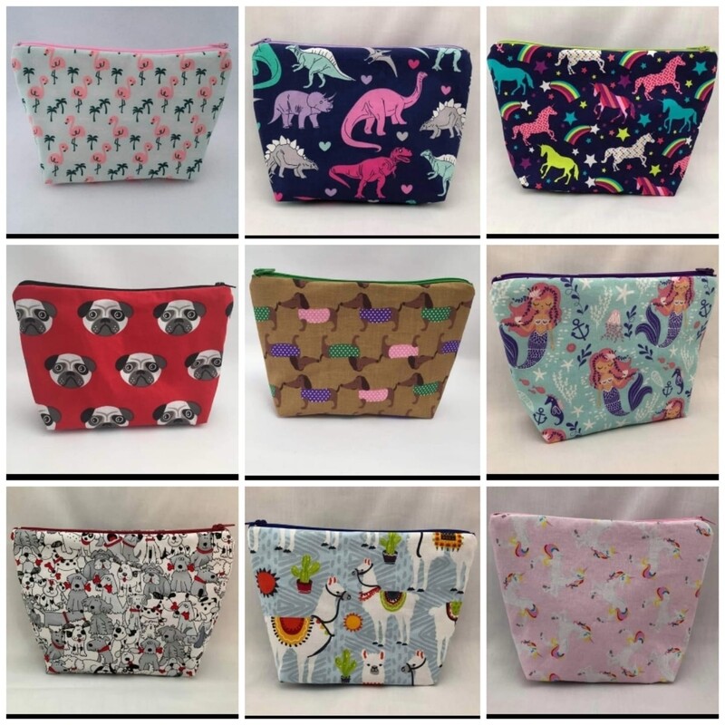 Cute Fabric Makeup Bags by Mrs Cool