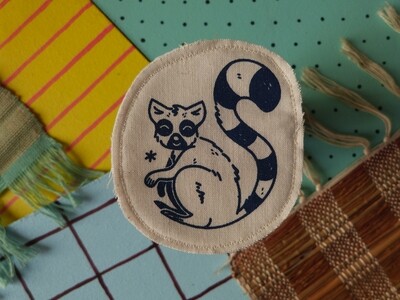 Broche artisanale - ani'cute Lémurien Maki Catta / Ring tailed lemur
