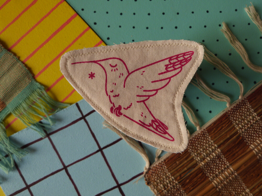 Broche artisanale - ani'cute Colibri / Hummingbird
