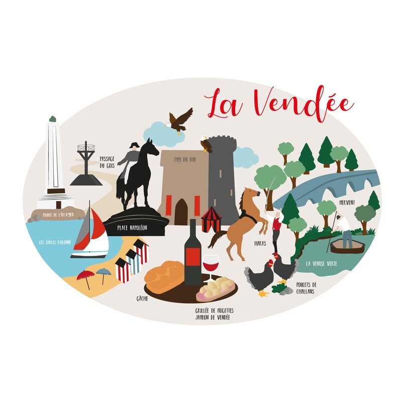 Carte / Affiche Vendée