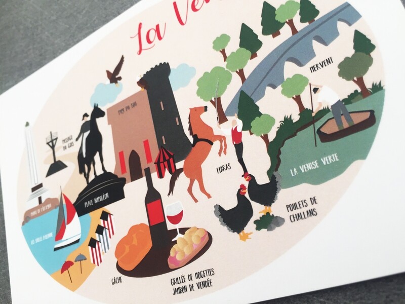 Carte / Affiche Vendée