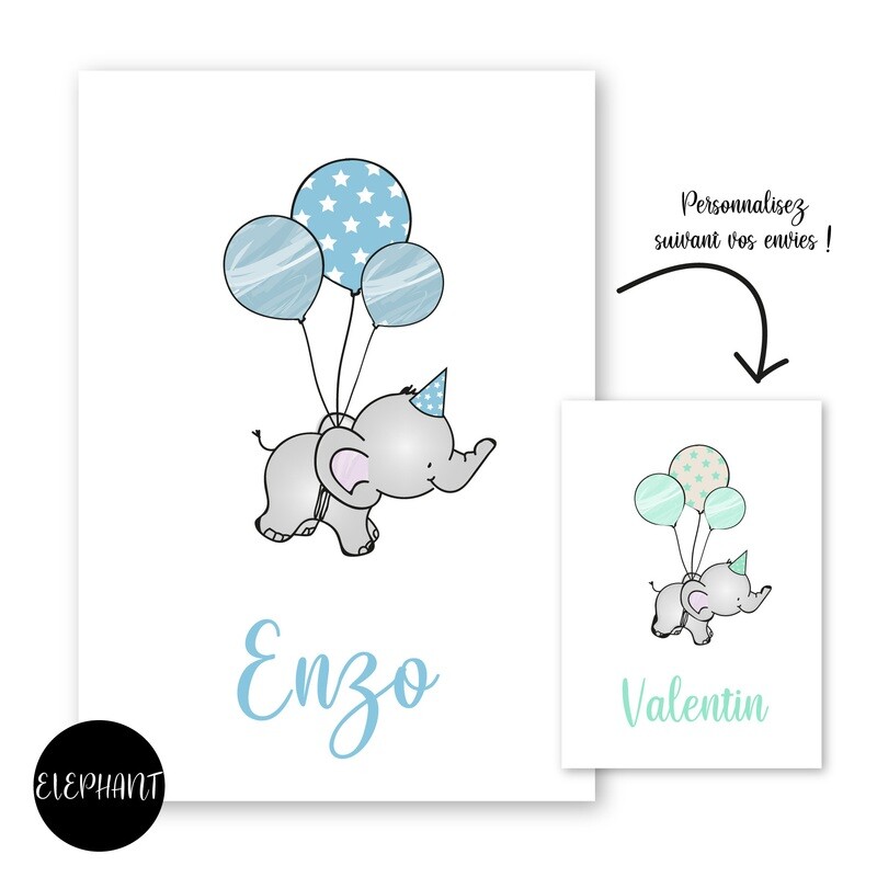 Poster enfant personnalisable