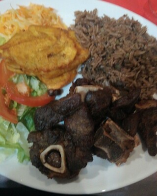 PORC BOUCANE + RIZ DJONDJON