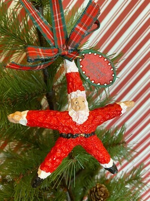 Santa with Starfish Ornament