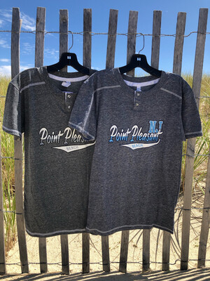 Adult Point Pleasant Beach Double Button T-shirt