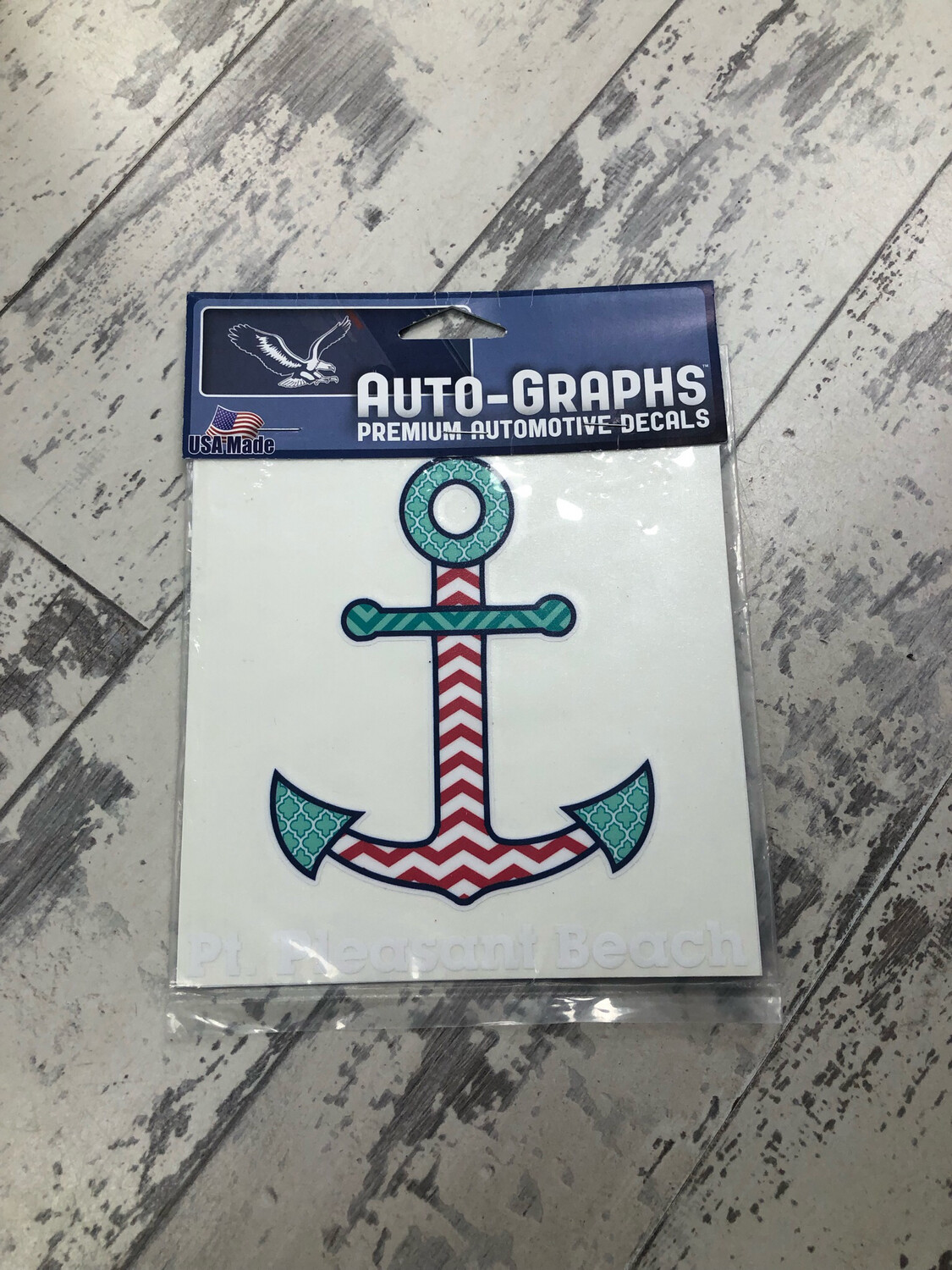Auto Decal Patchwork Anchor