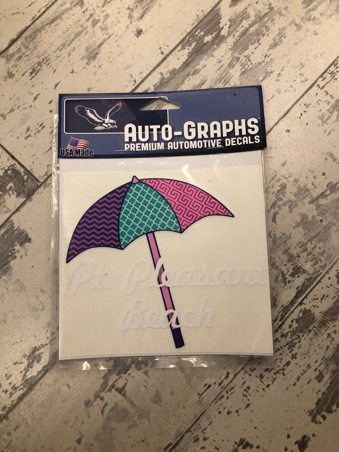 Auto Decal Patchwork Umbrella
