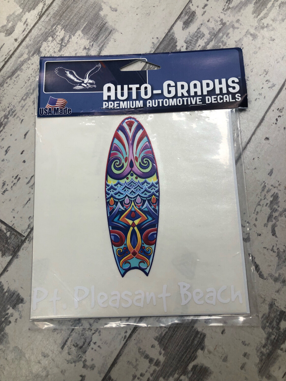 Auto Decal Surfboard