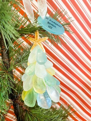 Sea Glass Tree Ornament