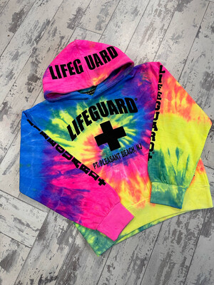 Youth Pt. Pleasant Beach Lifeguard Tie Dye Hoodie