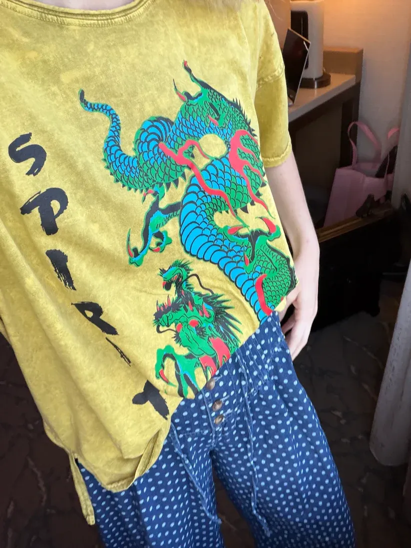 MB I love linen spirit dragon tees