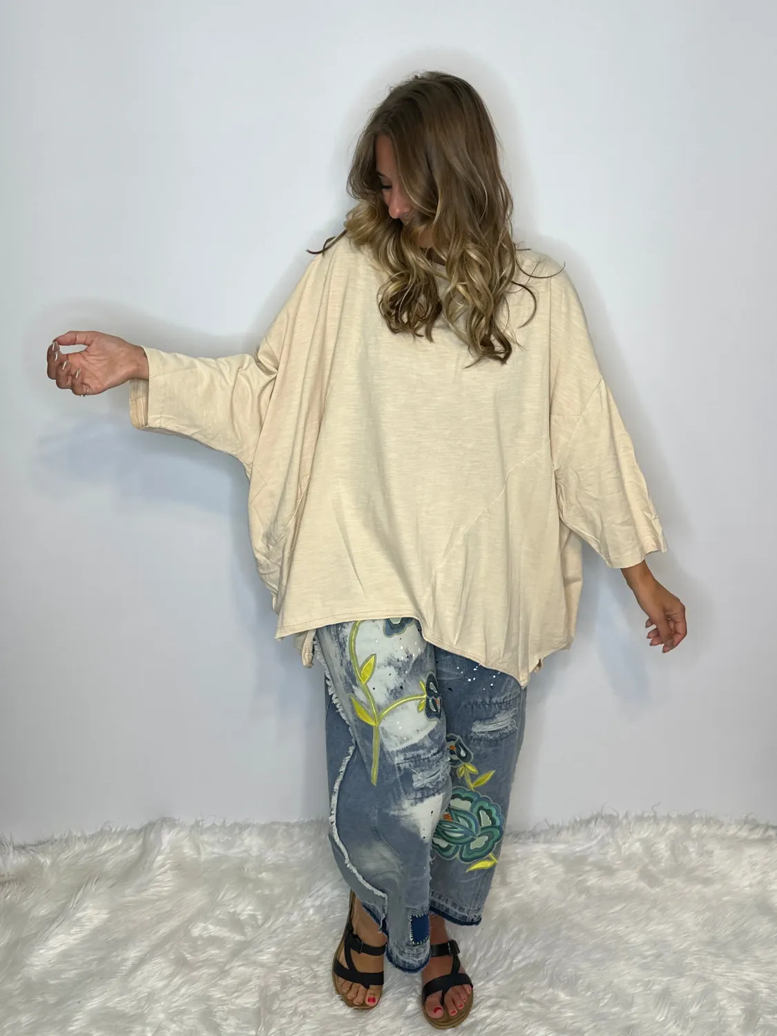 Jaded Gypsy Be Free Top Oatmeal