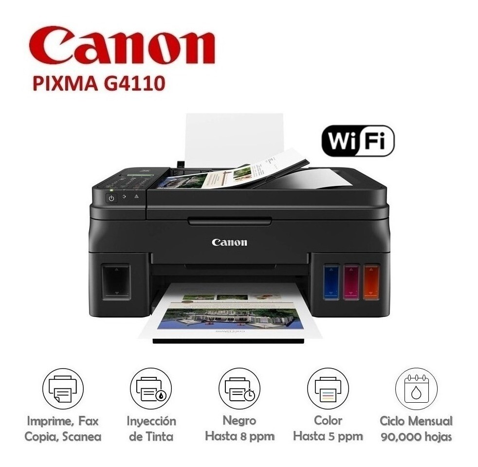 Impresora Canon Pixma G4110 Multifuncional WiFi