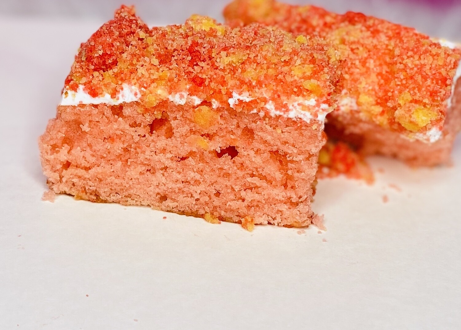Strawberry Crunch Dessert Cake