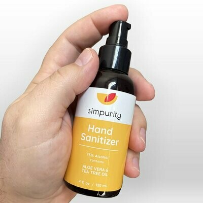 Simpurity Hand Sanitizer with Aloe & Tea Tree Oil - 4 oz