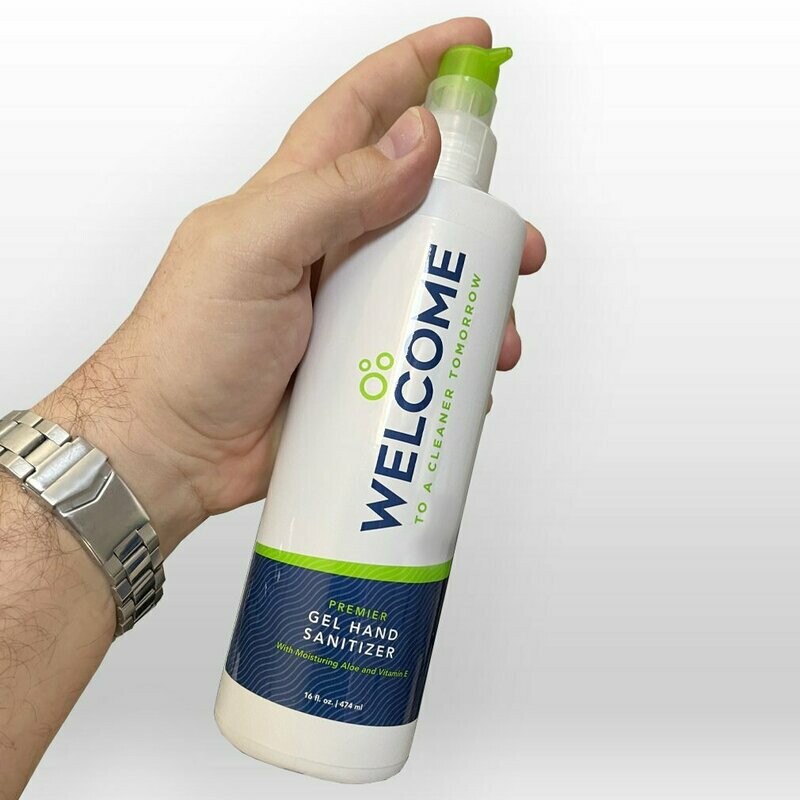 Welcome Gel Hand Sanitizer with Aloe & Vitamin E - 16oz