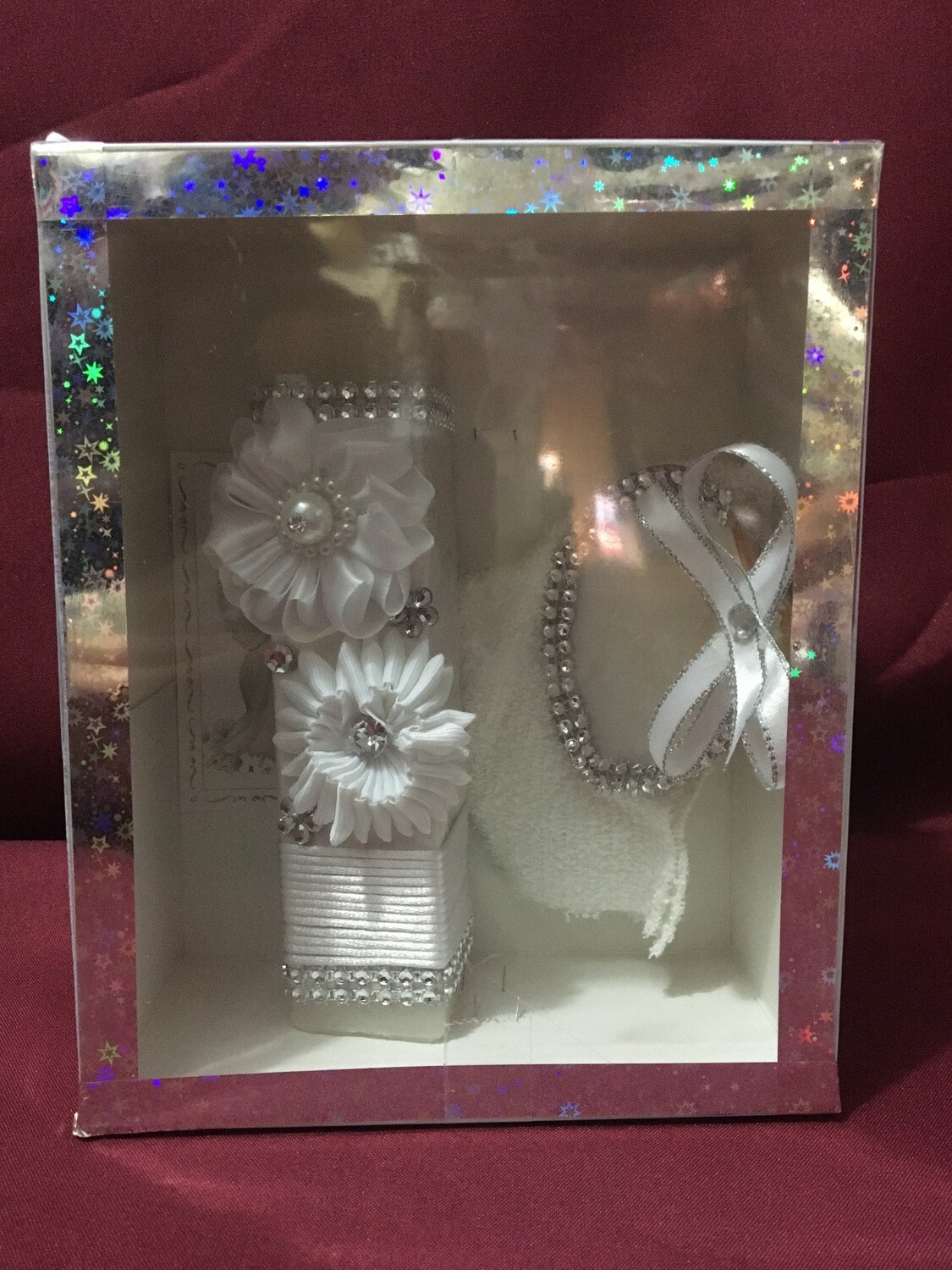 Vela De Bautizo Cuadrada 04