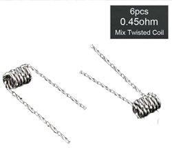 Demon Killer 0.45 ohm Mix Twisted Coil (6-Pack)