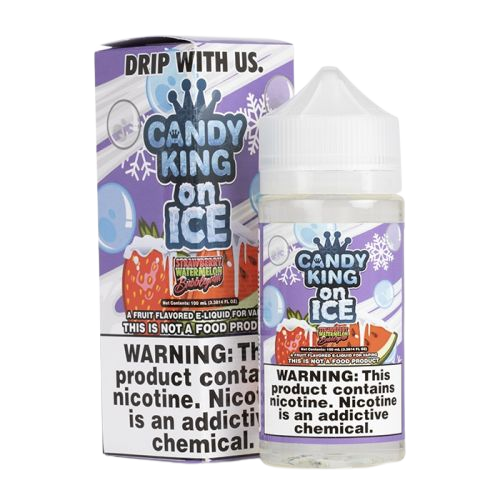 CANDY KING ICED - STRAWBERRY WATERMELON BUBBLEGUM 100ml