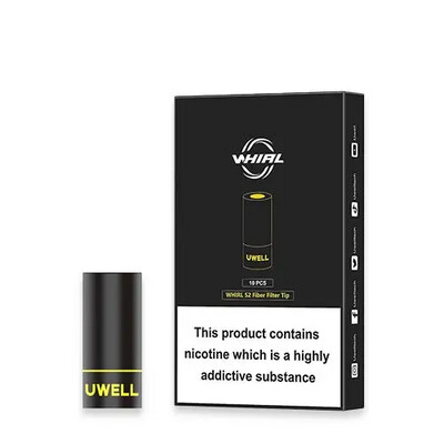 UWELL WHIRL S2 REPLACEMENT FIBER FILTER TIP - 10 Pack