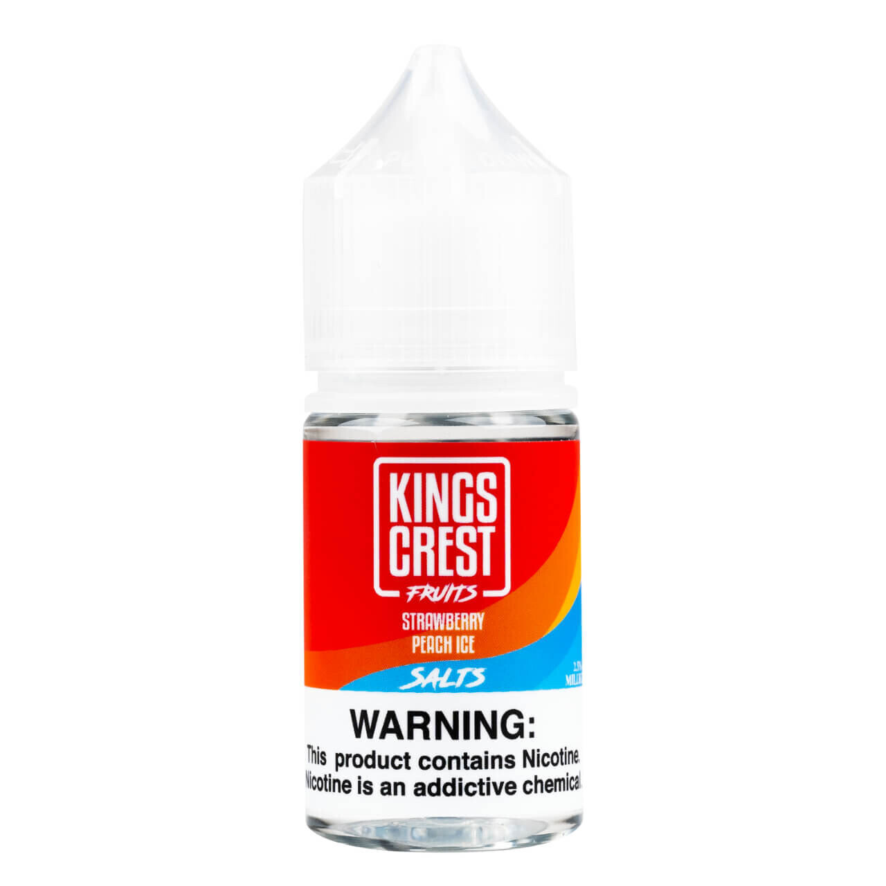 KING&#39;S CREST FRUITS- STRAWBERRY PEACH ICE 30ml Salt