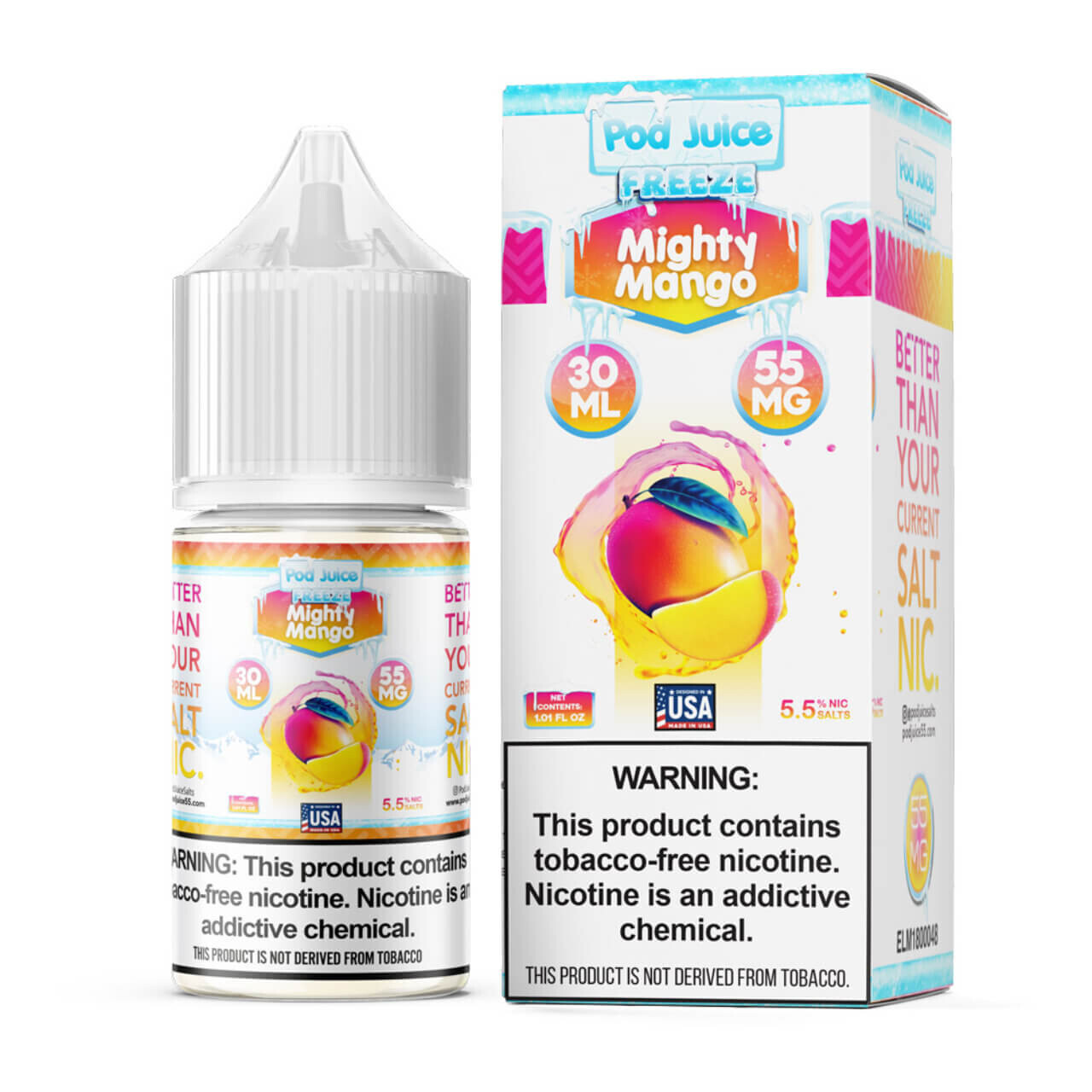 POD JUICE FREEZE - MIGHTY MANGO FREEZE Salt 30ml
