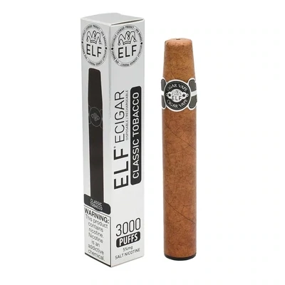 Elf Cigar Vape Disposable - 3000 Classic Tobacco Puffs