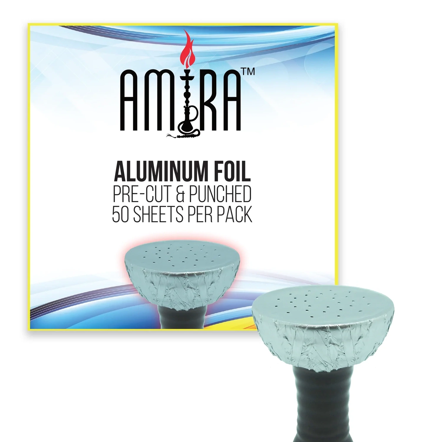 Amira Pre-Punched Aluminum Foil (50-pack)